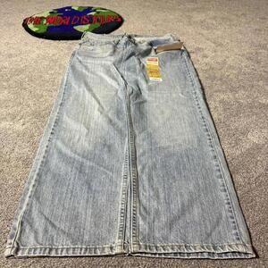 BLUE ACID WASH BRAND NEW WRANGLER RELAXED FIT JEANS😮‍💨